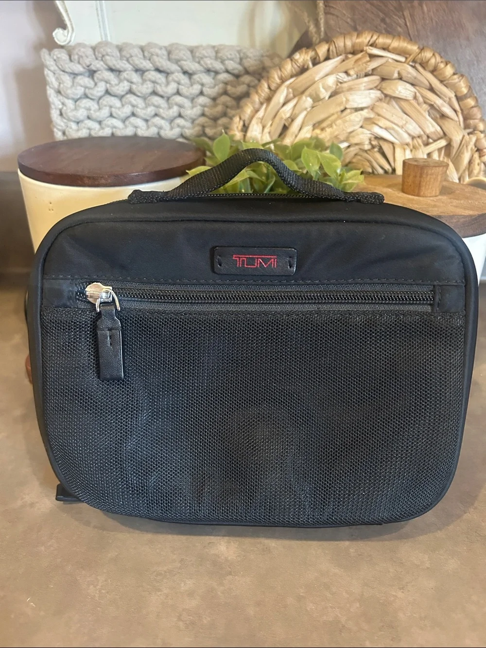 TUMI travel Organizer Toiletry Hard Shell Case Ballistic Nylon Removable Pouch